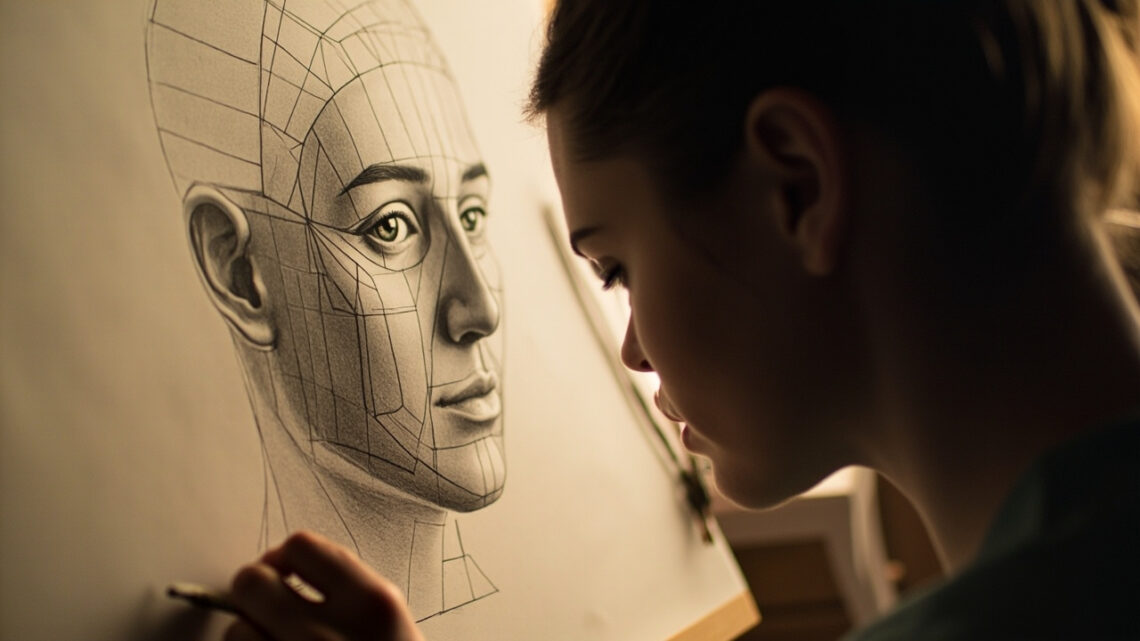 Portrait simple avec crayon astuces