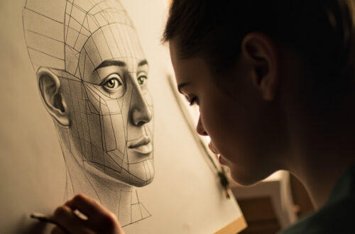 Portrait simple avec crayon astuces