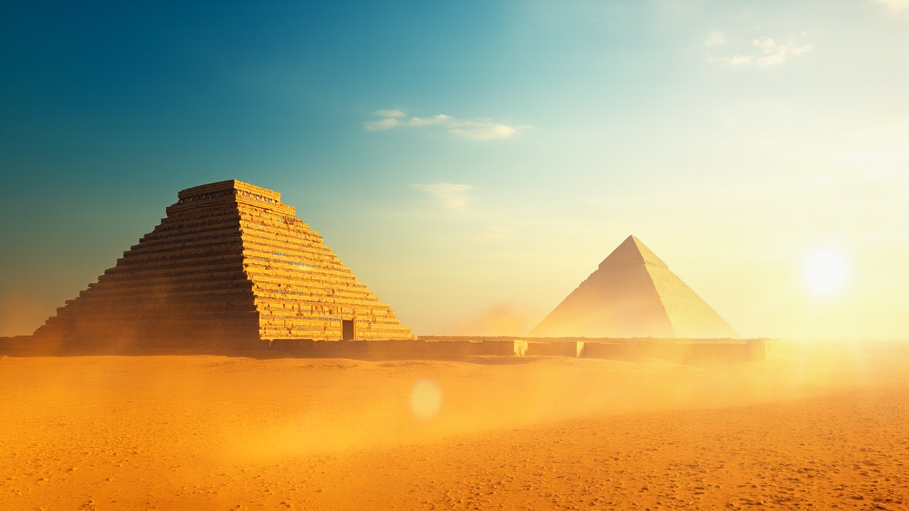 Scène antique avec colonnes et statues 
Tableau de lAntiquite avec temples et sculptures