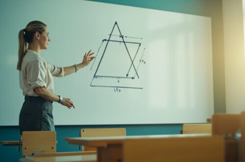 Triangle cercle et droite thales